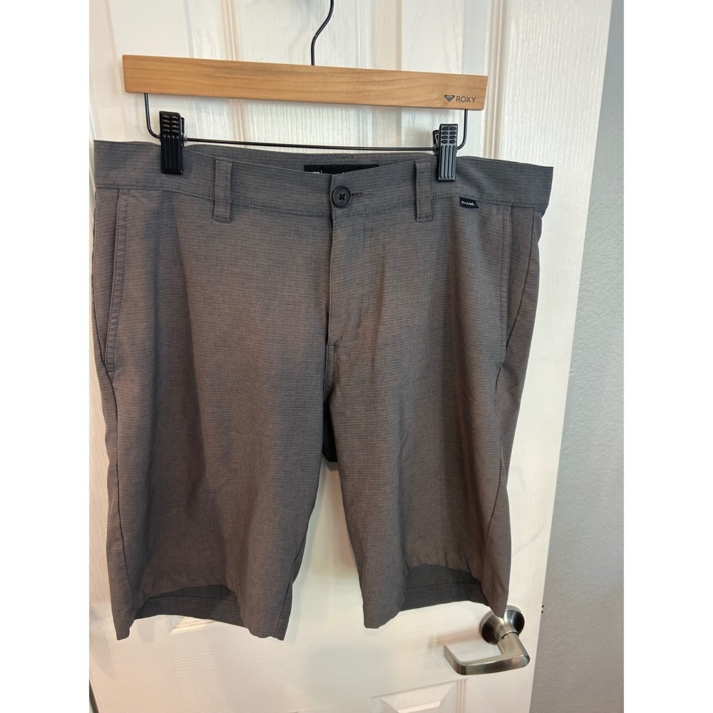 TravisMathew Golf Shorts Grey Heathered‎ Stretch Performance Activewear Mens 32